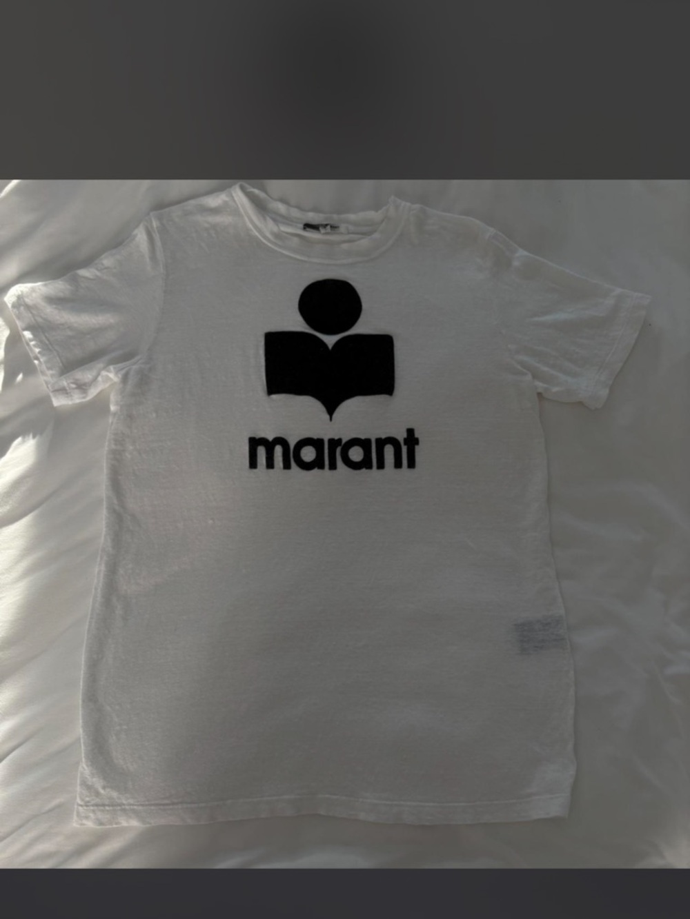 Isabel Marant White Tee with Black Logo